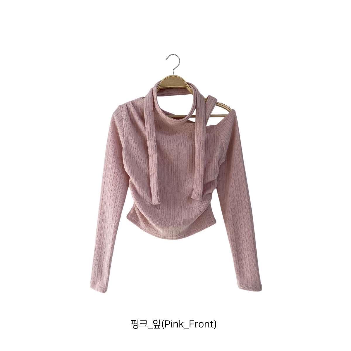 裏起毛オフショルダーワンショルダースリム長袖ニットストラップ付 | 詳細画像18