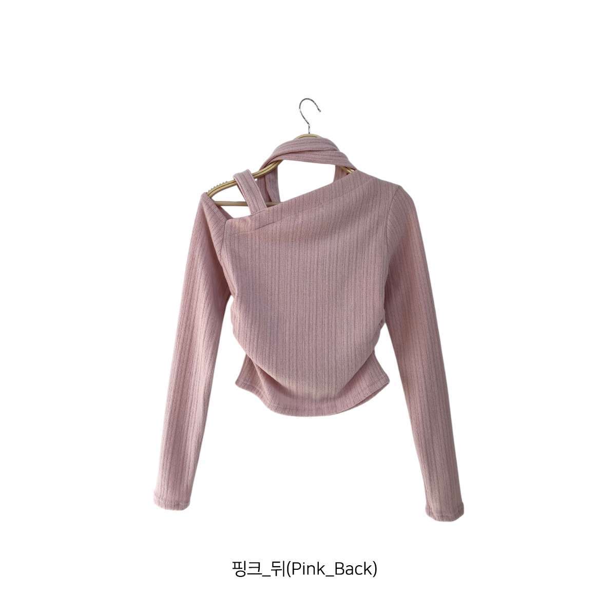 裏起毛オフショルダーワンショルダースリム長袖ニットストラップ付 | 詳細画像19