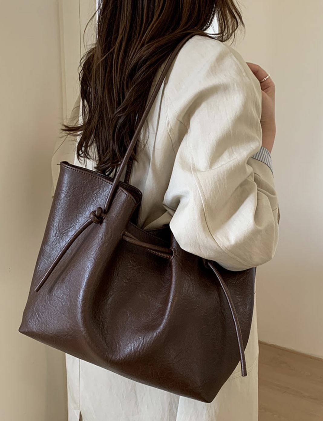 レザー調トートバッグ | 詳細画像10
