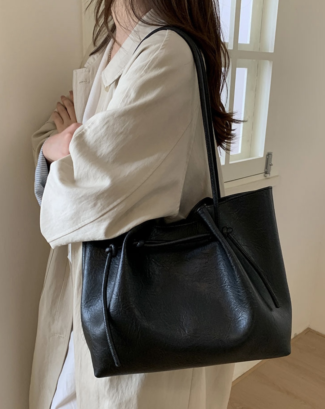 レザー調トートバッグ | 詳細画像14