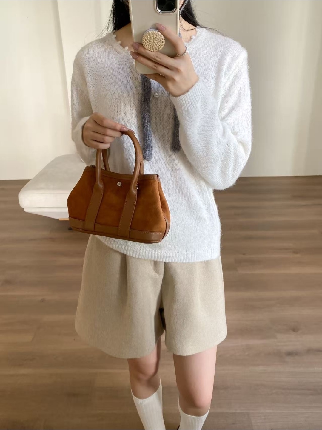 スエード調カラーショルダーバッグストラップセット(バックルあり) | 詳細画像4