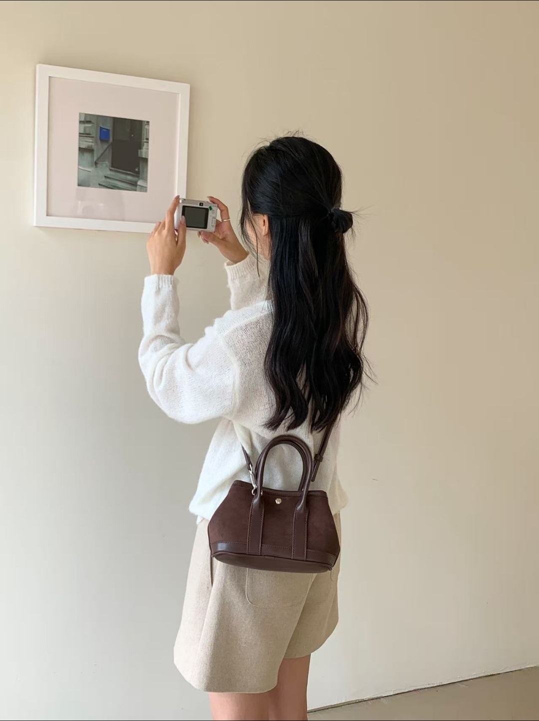 スエード調カラーショルダーバッグストラップセット(バックルあり) | 詳細画像9