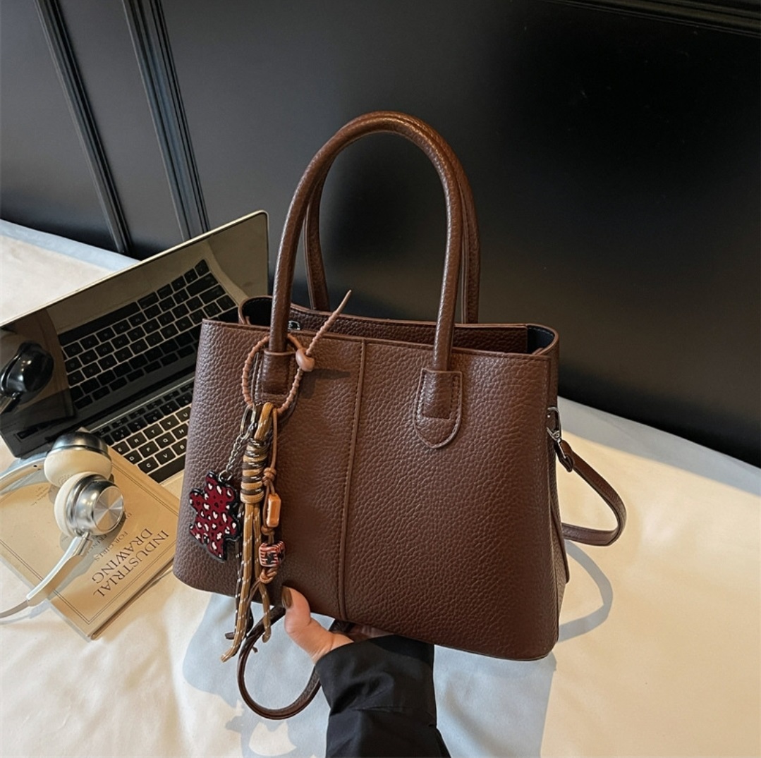 レザー調カラーショルダーバッグキーリングセットストラップセット(バックルあり) | 詳細画像4