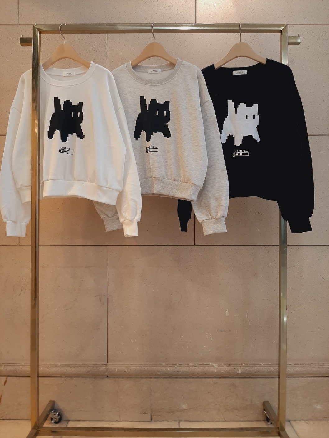 裏起毛ラウンドネック長袖プリントスウェット | 詳細画像9