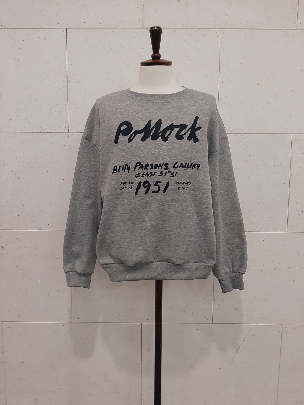 裏起毛ラウンドネックルーズプリントスウェット | 詳細画像3