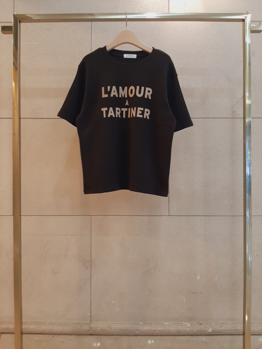 起毛ピーチ起毛ラウンドネック半袖プリントカラーTシャツ | 詳細画像10