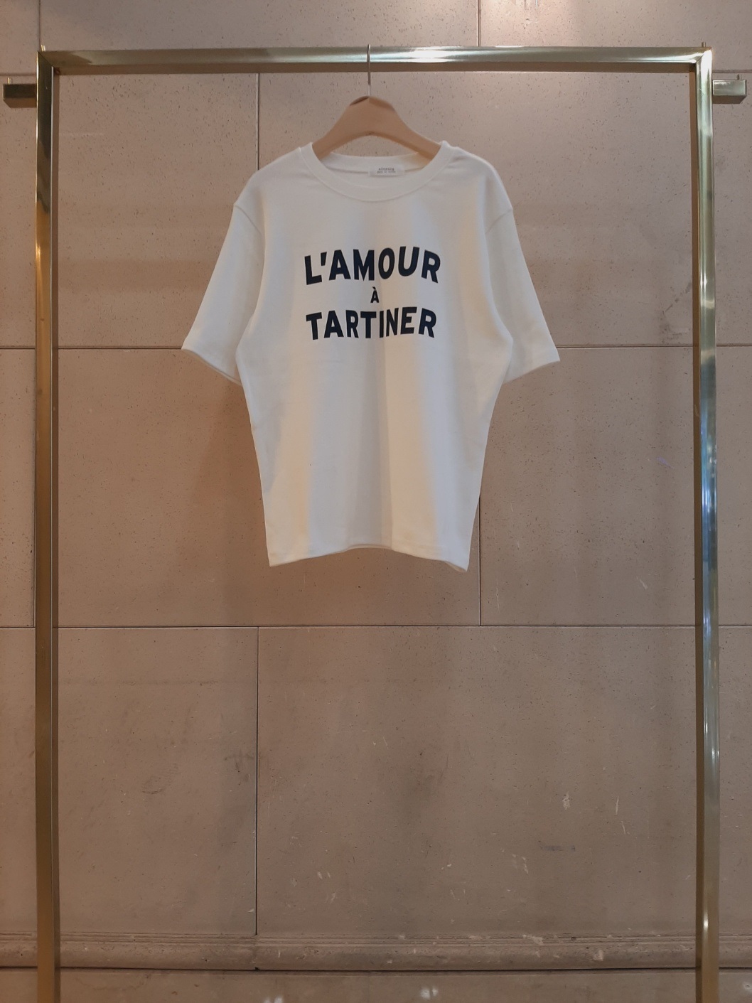 起毛ピーチ起毛ラウンドネック半袖プリントカラーTシャツ | 詳細画像12