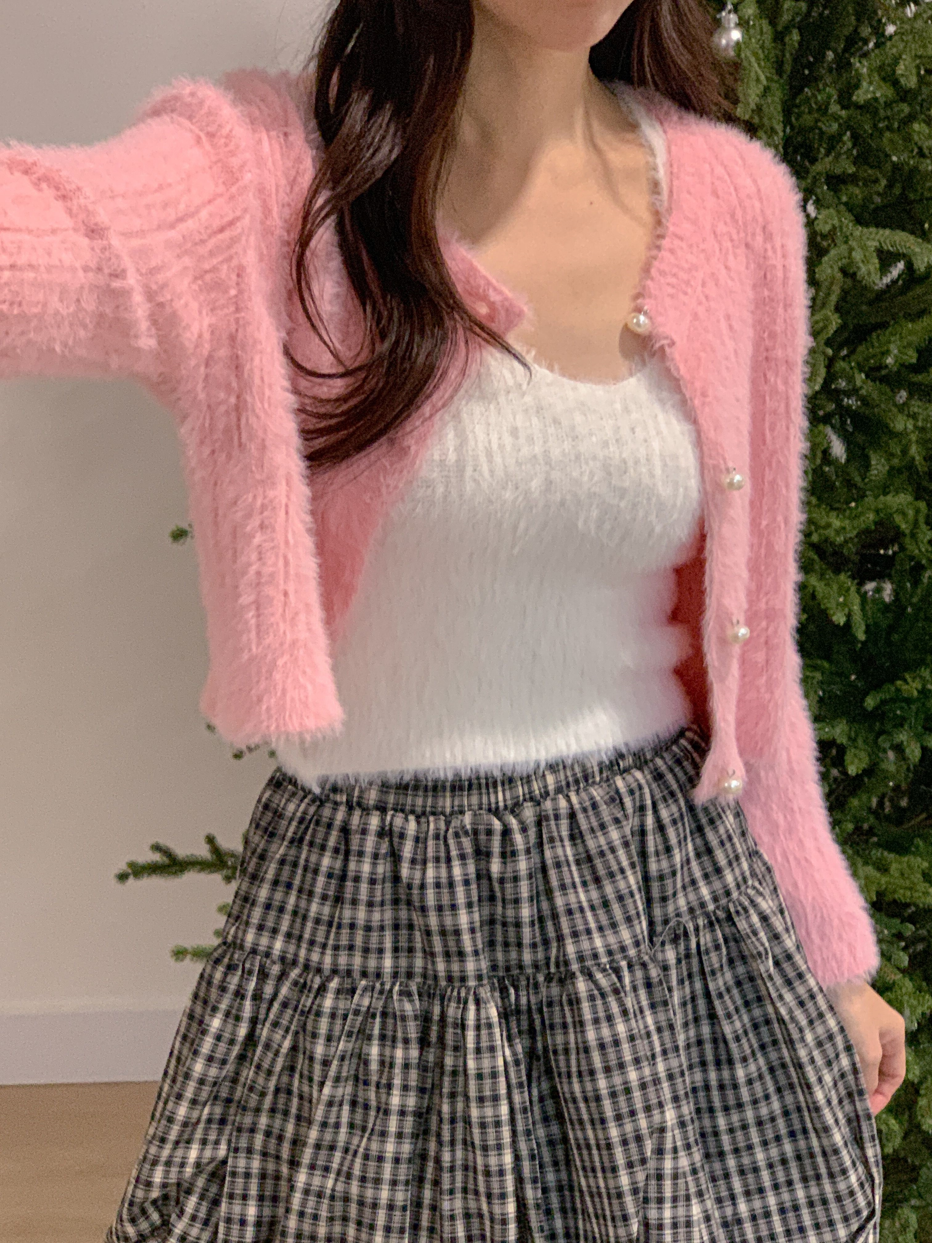 リブボタンラウンドネックカラーカーディガン | 詳細画像21