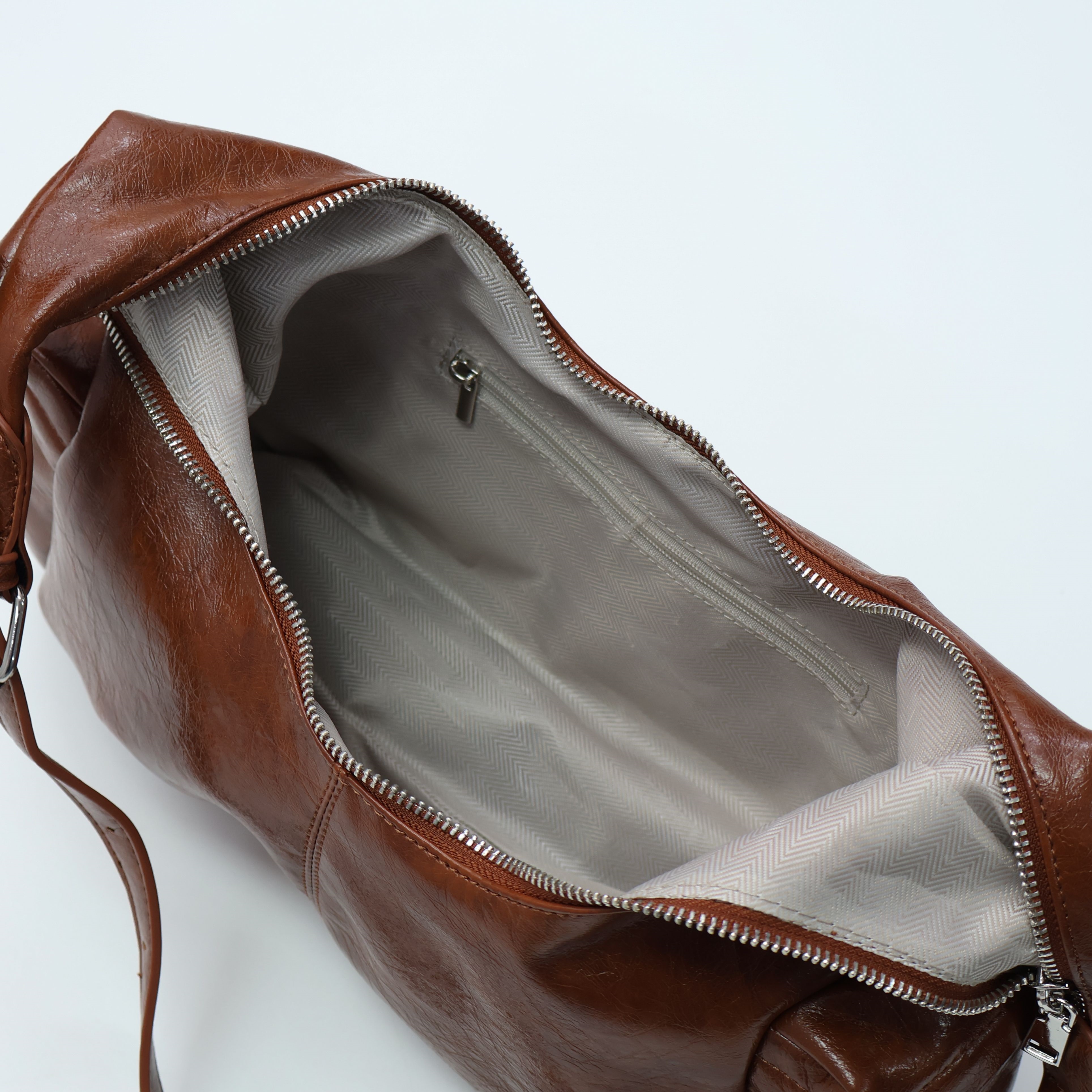 レザー調カラーショルダーバッグストラップ付 | 詳細画像22