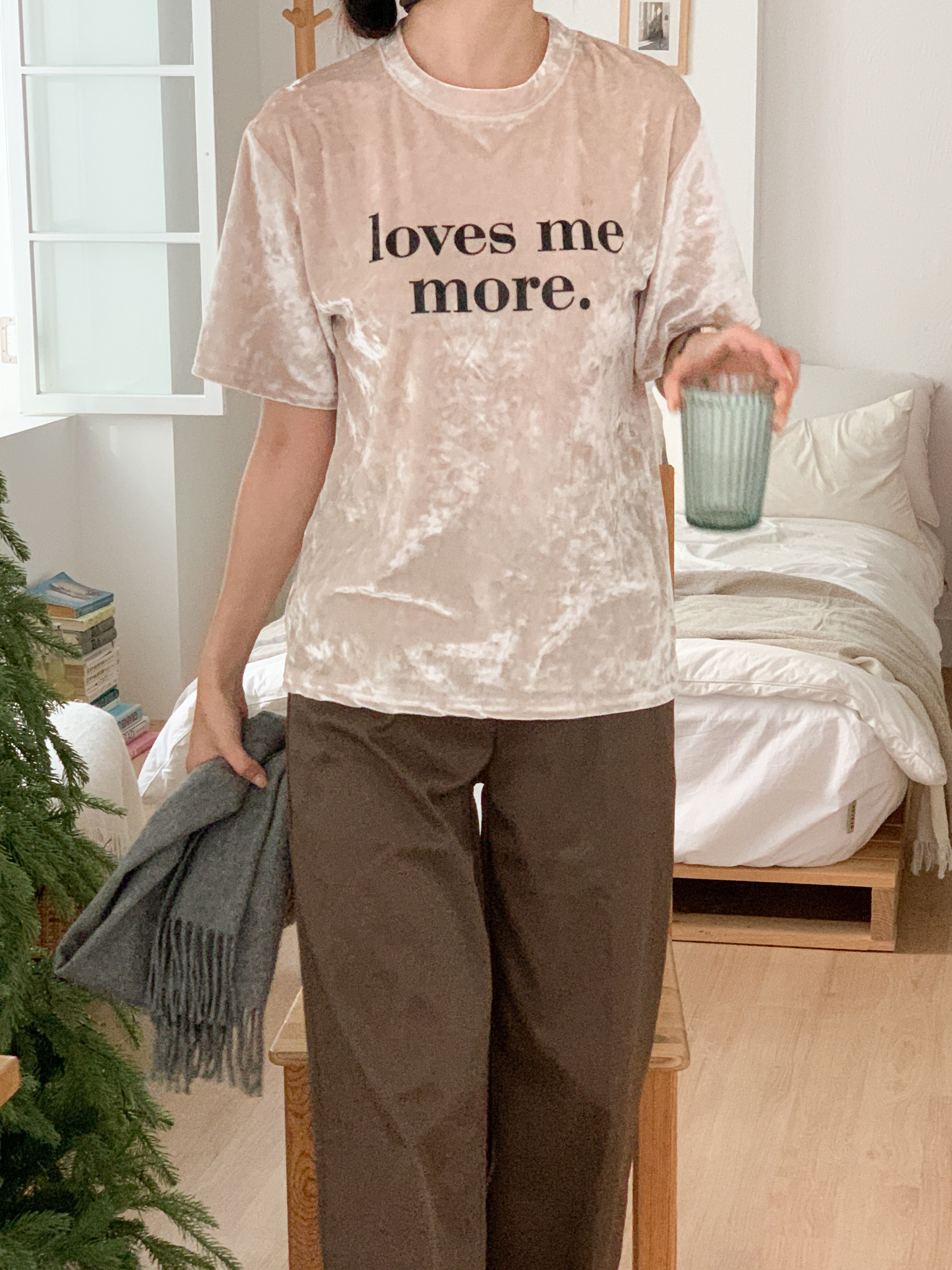 ベロアラウンドネック半袖プリントカラーTシャツ | 詳細画像21