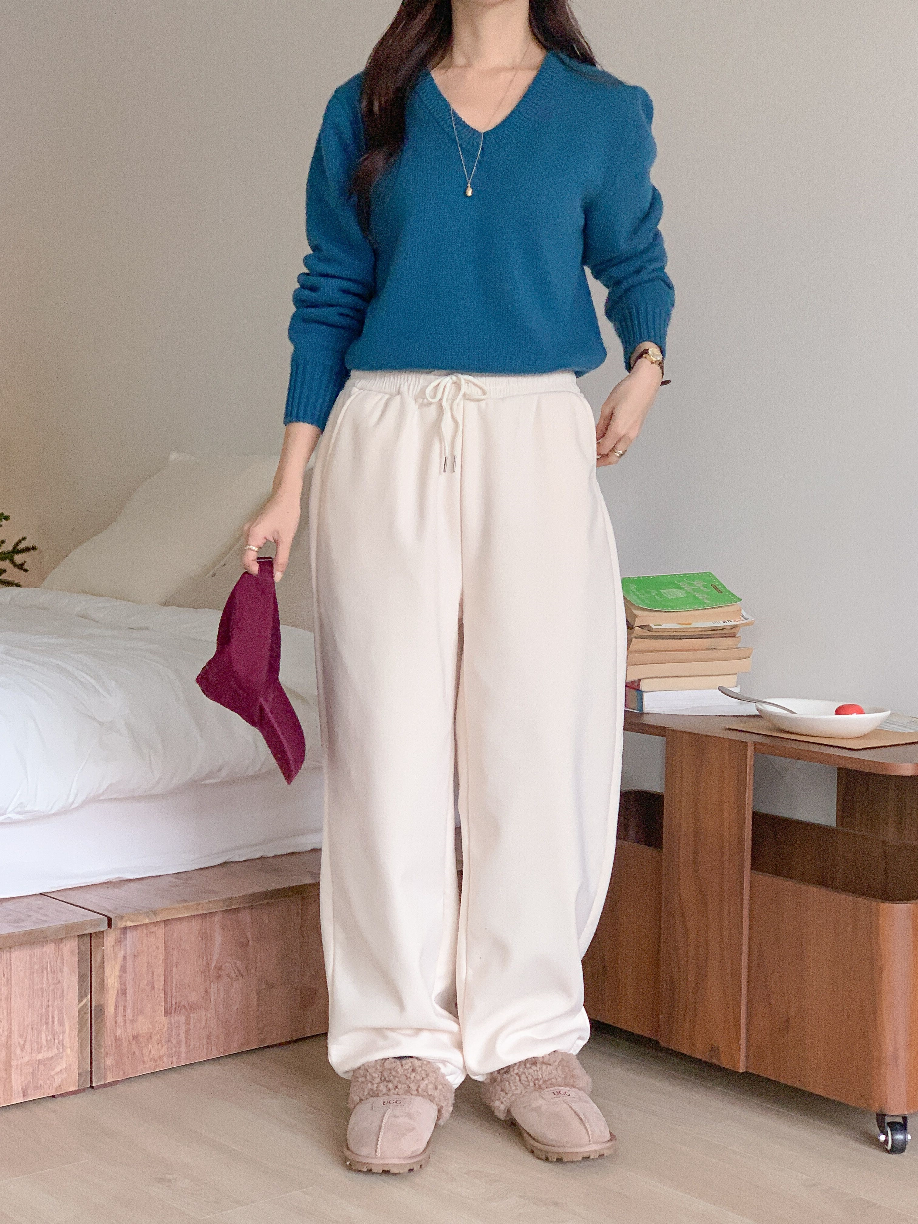 ポケットウエストゴムドローコードワイドカラーパンツ | 詳細画像11