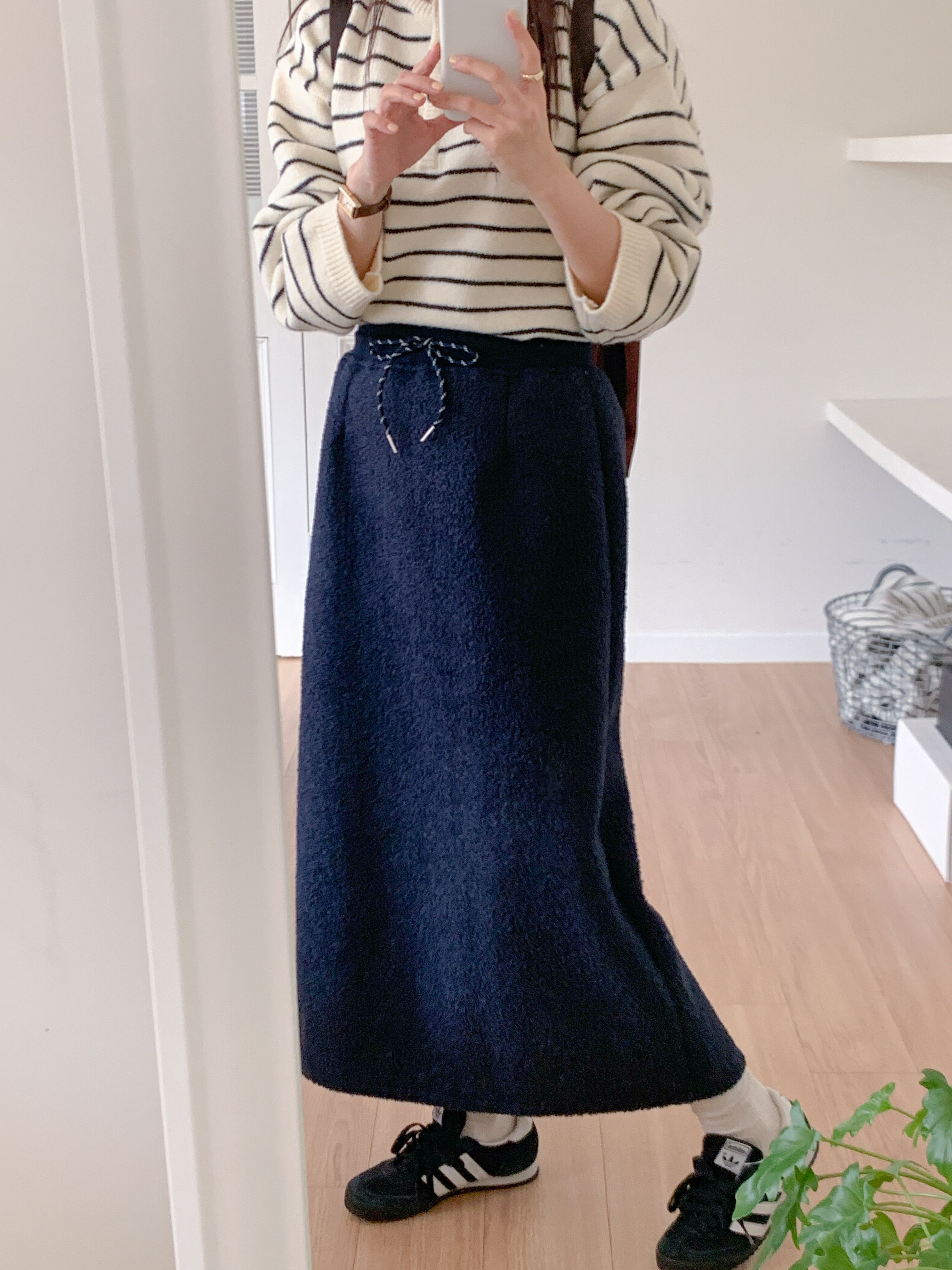 ブークレスリットウエストゴムロングカラースカート | 詳細画像6