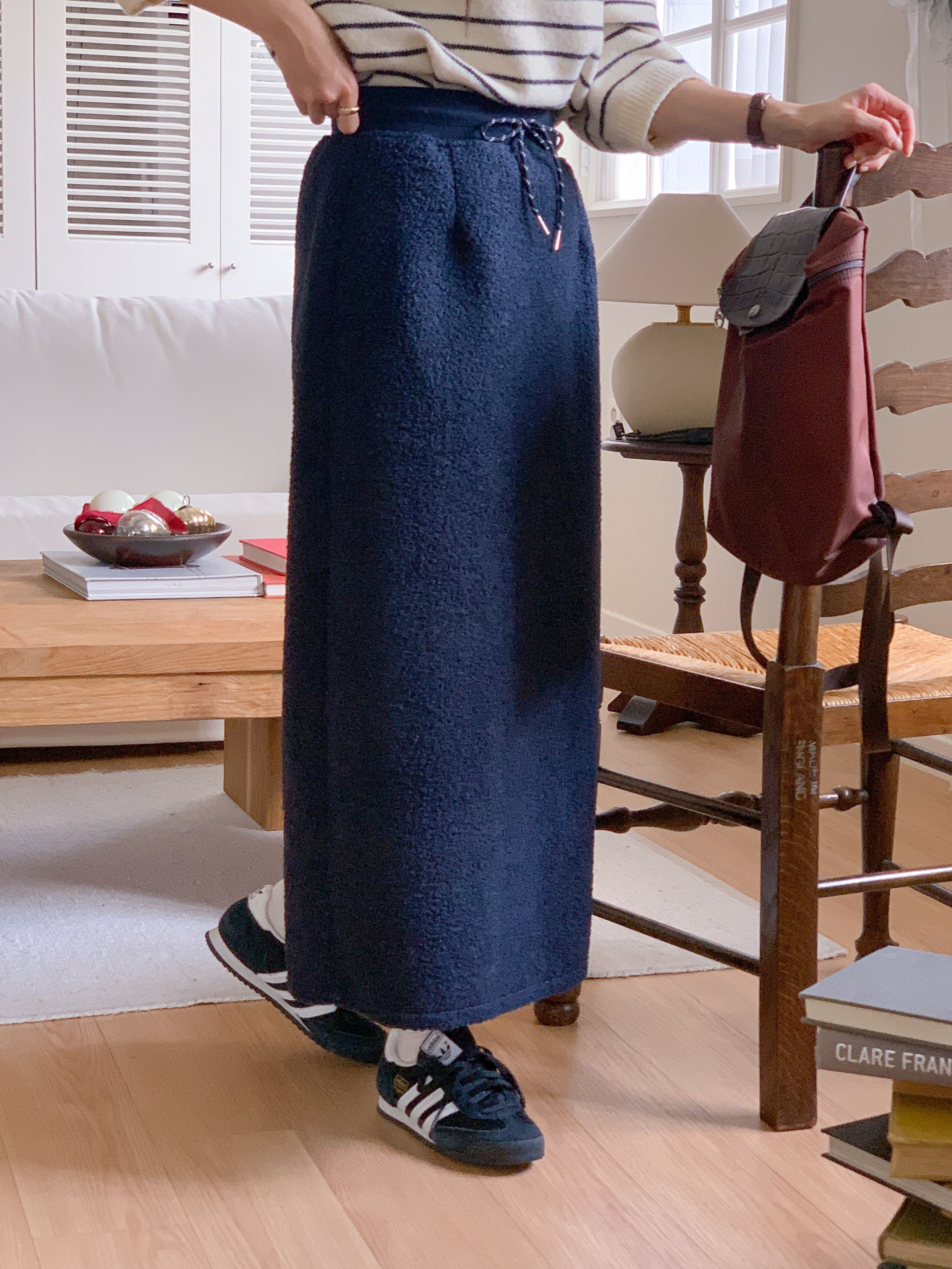 ブークレスリットウエストゴムロングカラースカート | 詳細画像10