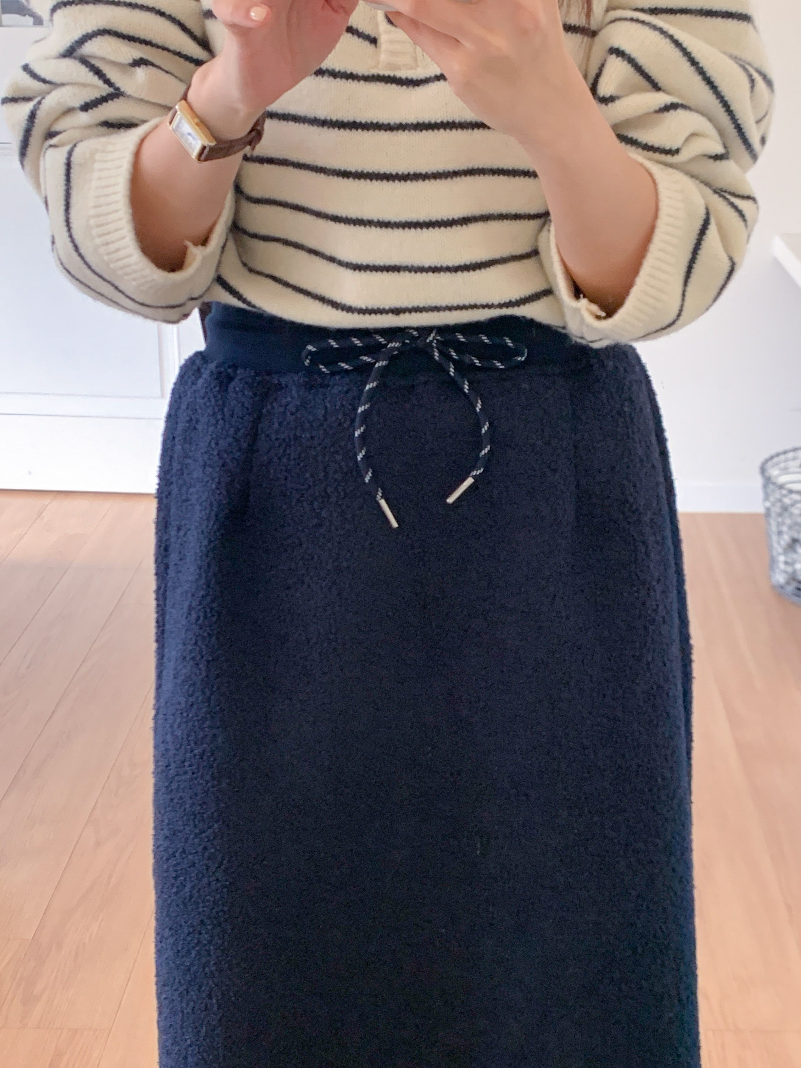 ブークレスリットウエストゴムロングカラースカート | 詳細画像13