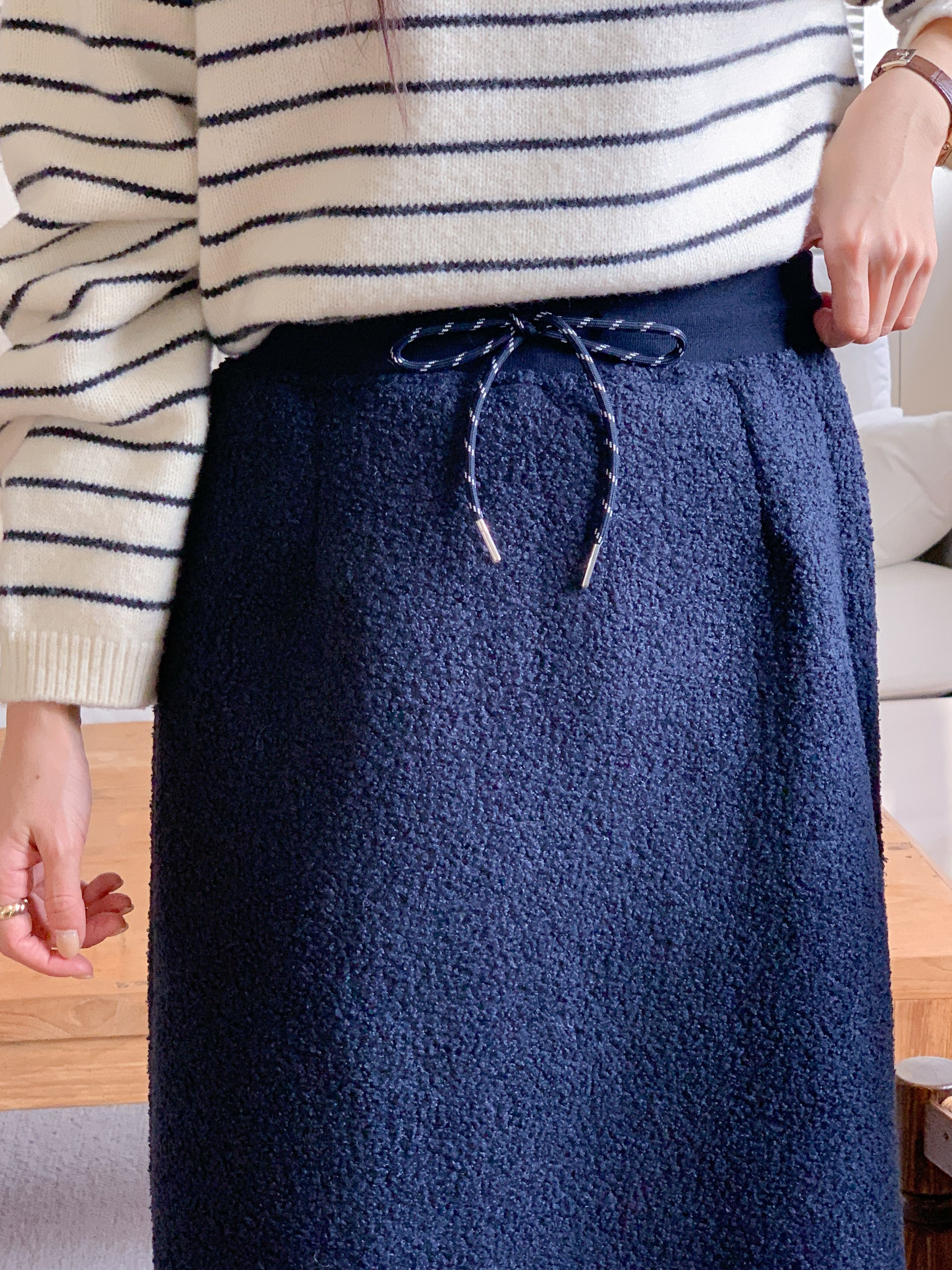 ブークレスリットウエストゴムロングカラースカート | 詳細画像14