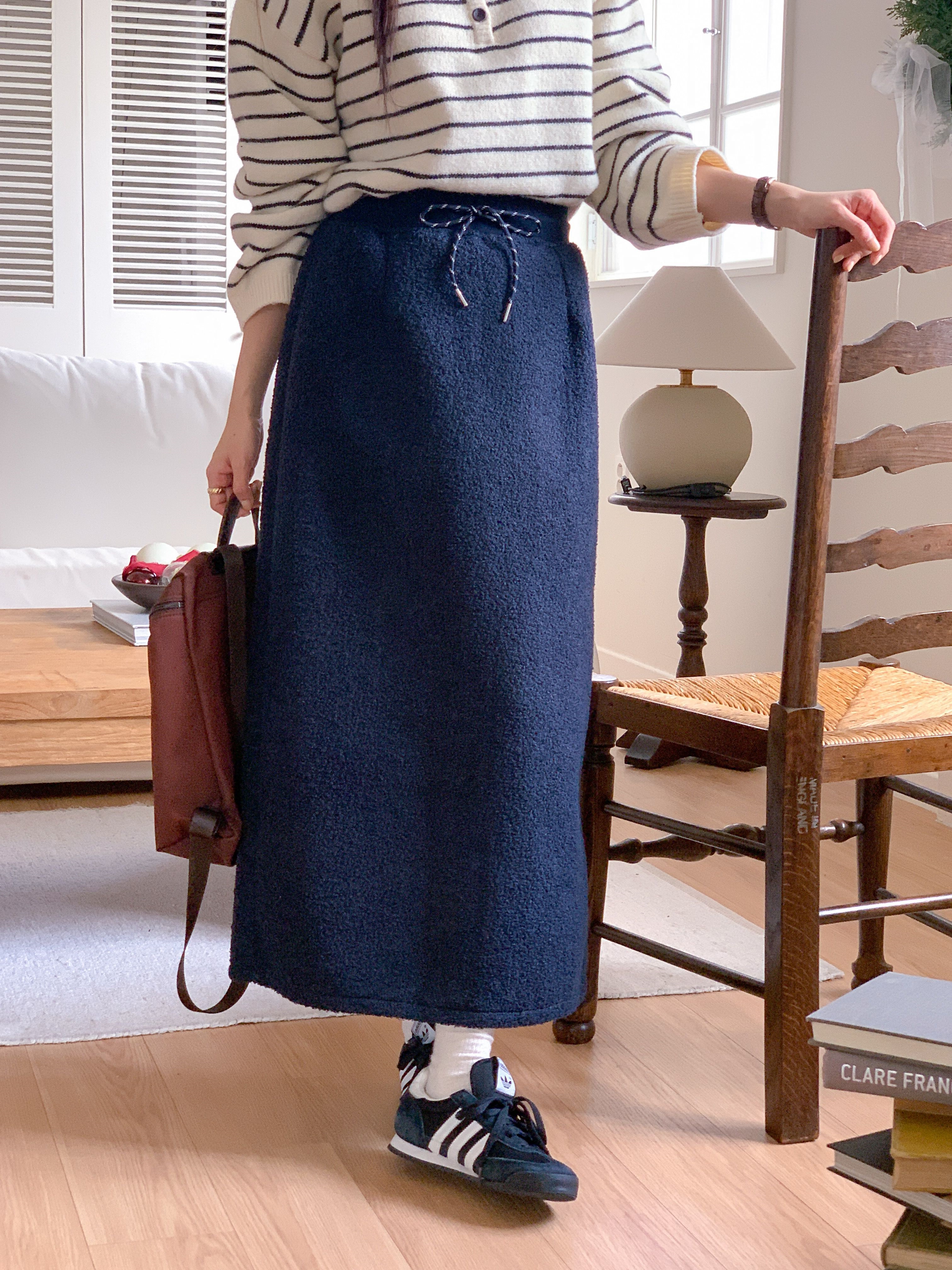 ブークレスリットウエストゴムロングカラースカート | 詳細画像16