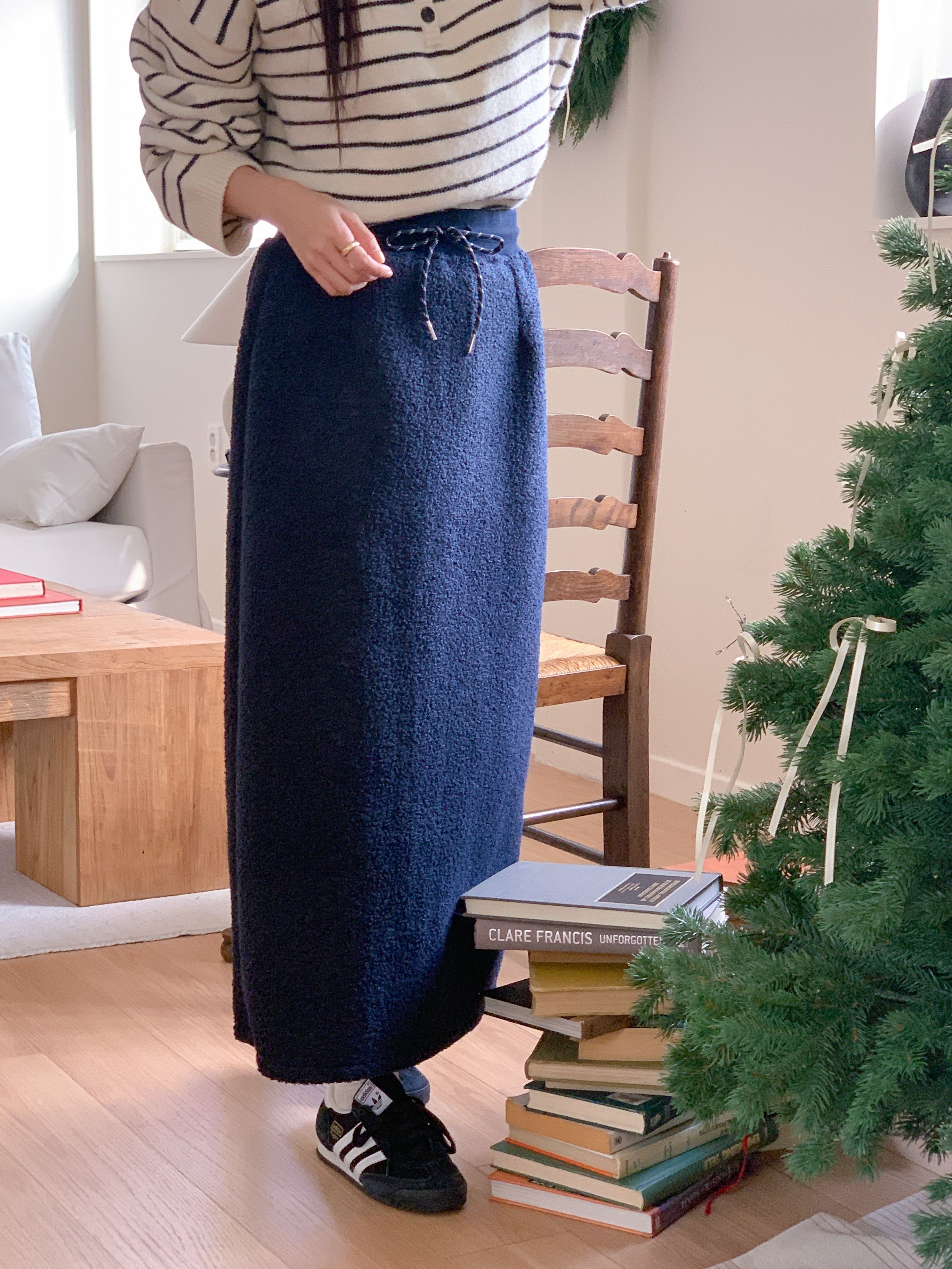 ブークレスリットウエストゴムロングカラースカート | 詳細画像19