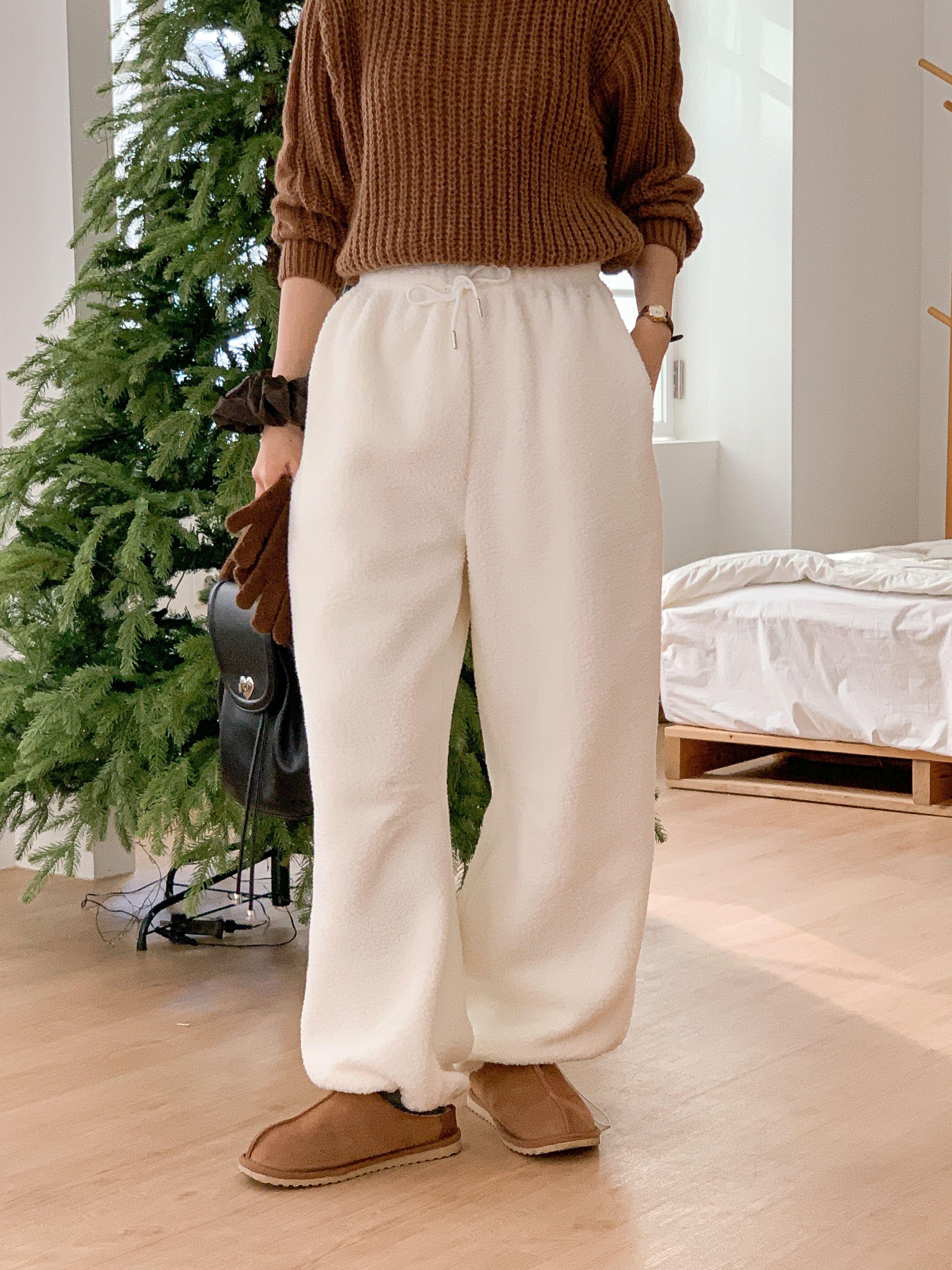 ドローストリングウエストゴムワイドカラーパンツ | 詳細画像8