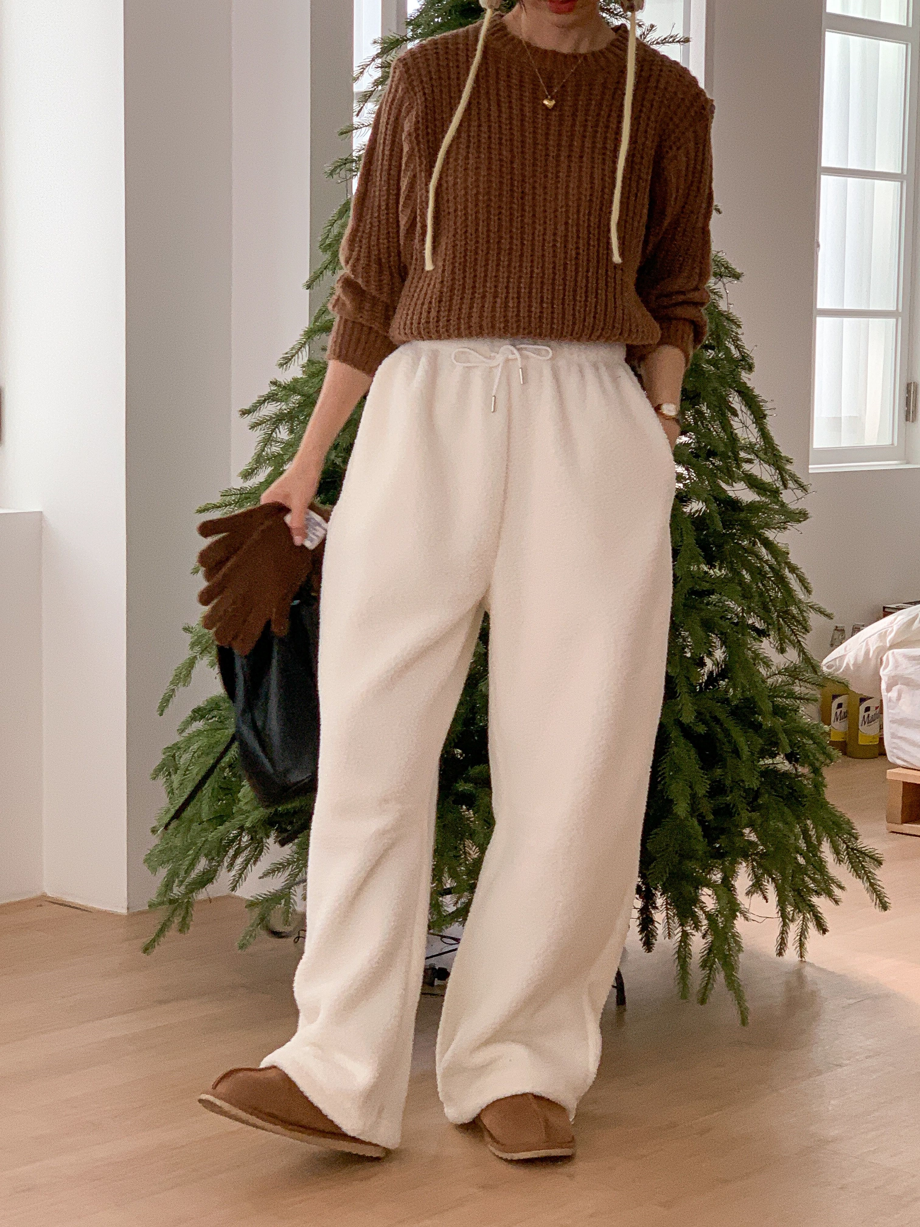 ドローストリングウエストゴムワイドカラーパンツ | 詳細画像11