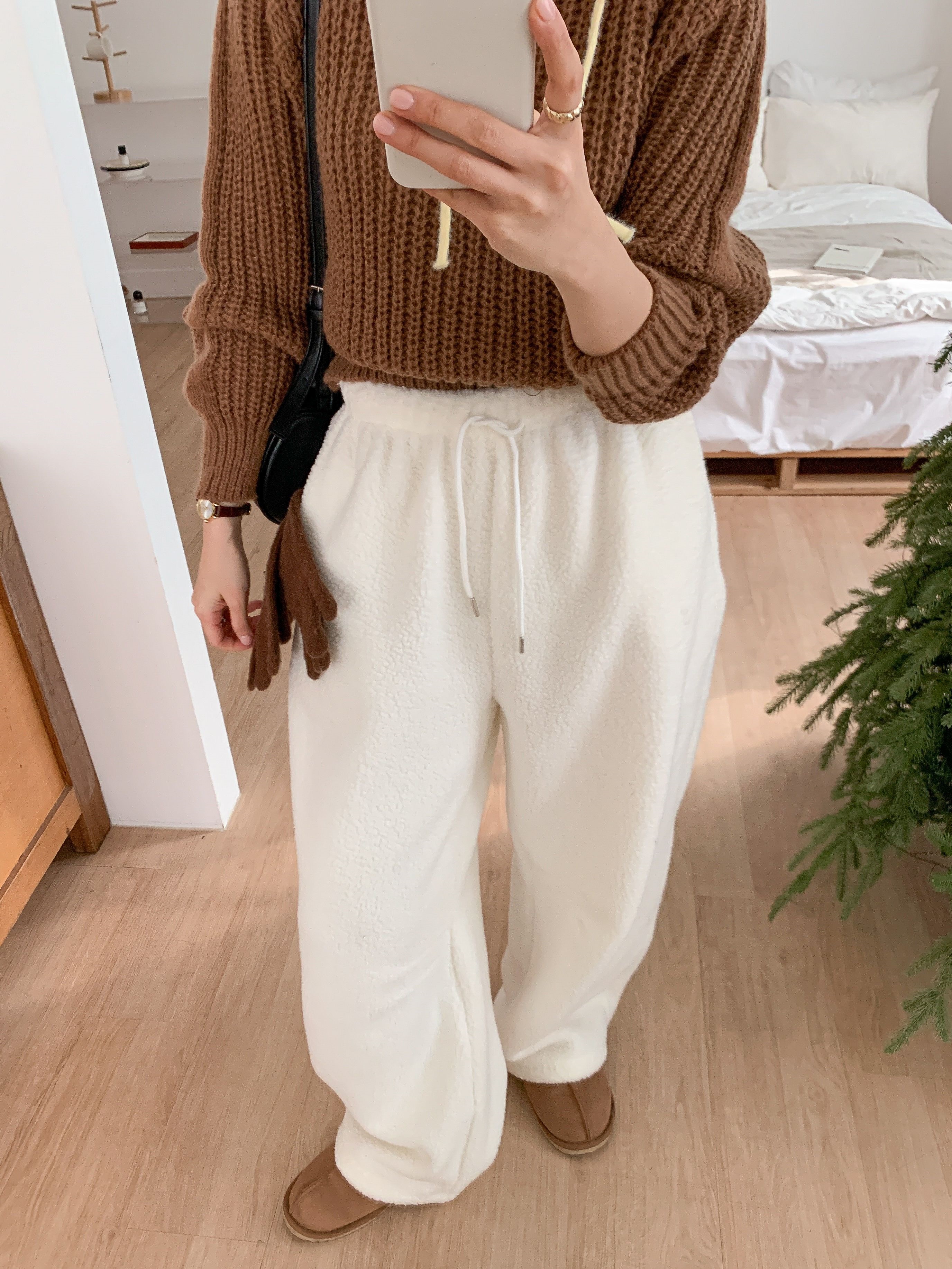 ドローストリングウエストゴムワイドカラーパンツ | 詳細画像19