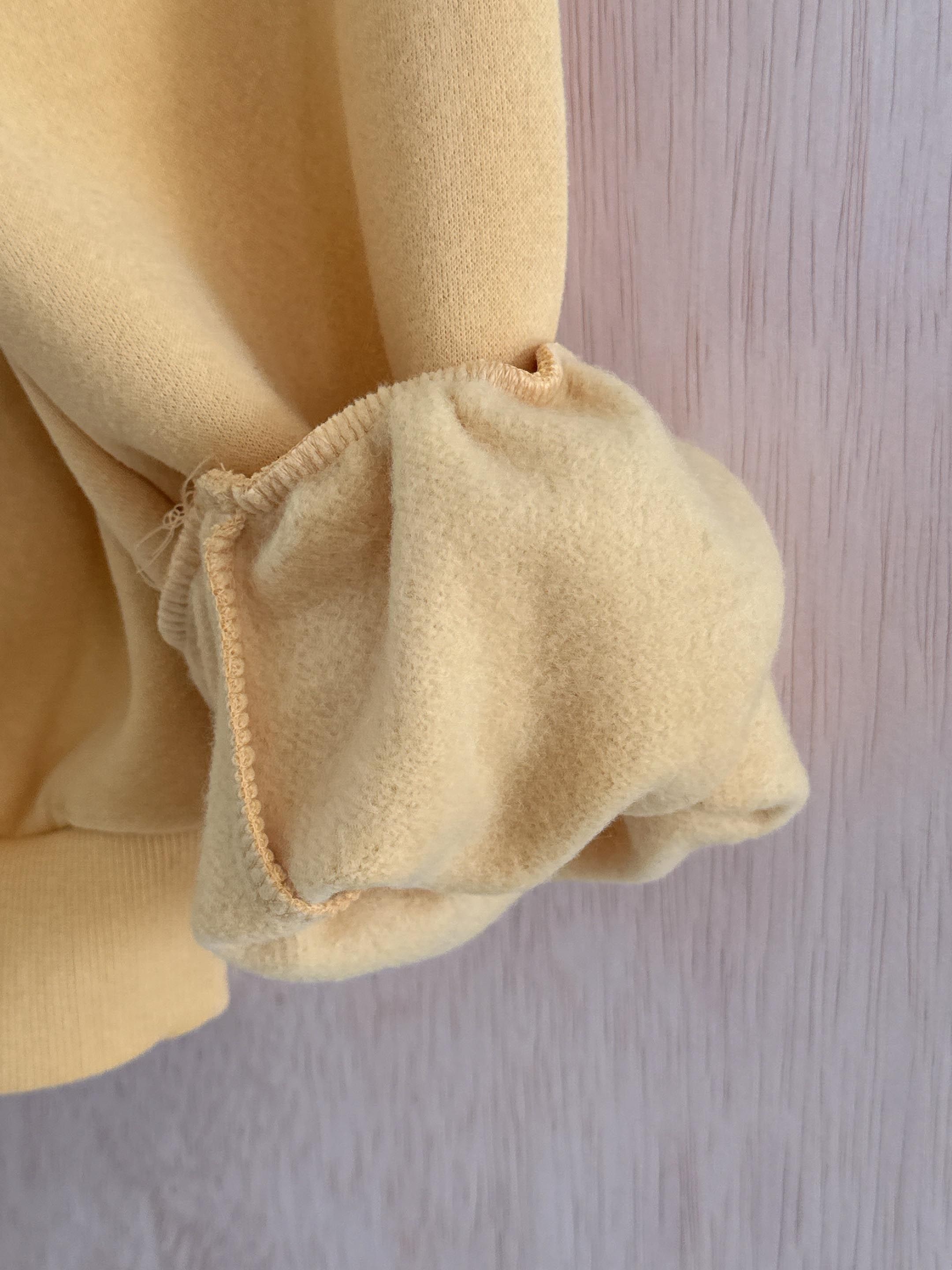 裏起毛コットンラウンドネック長袖プリントカラースウェット | 詳細画像10