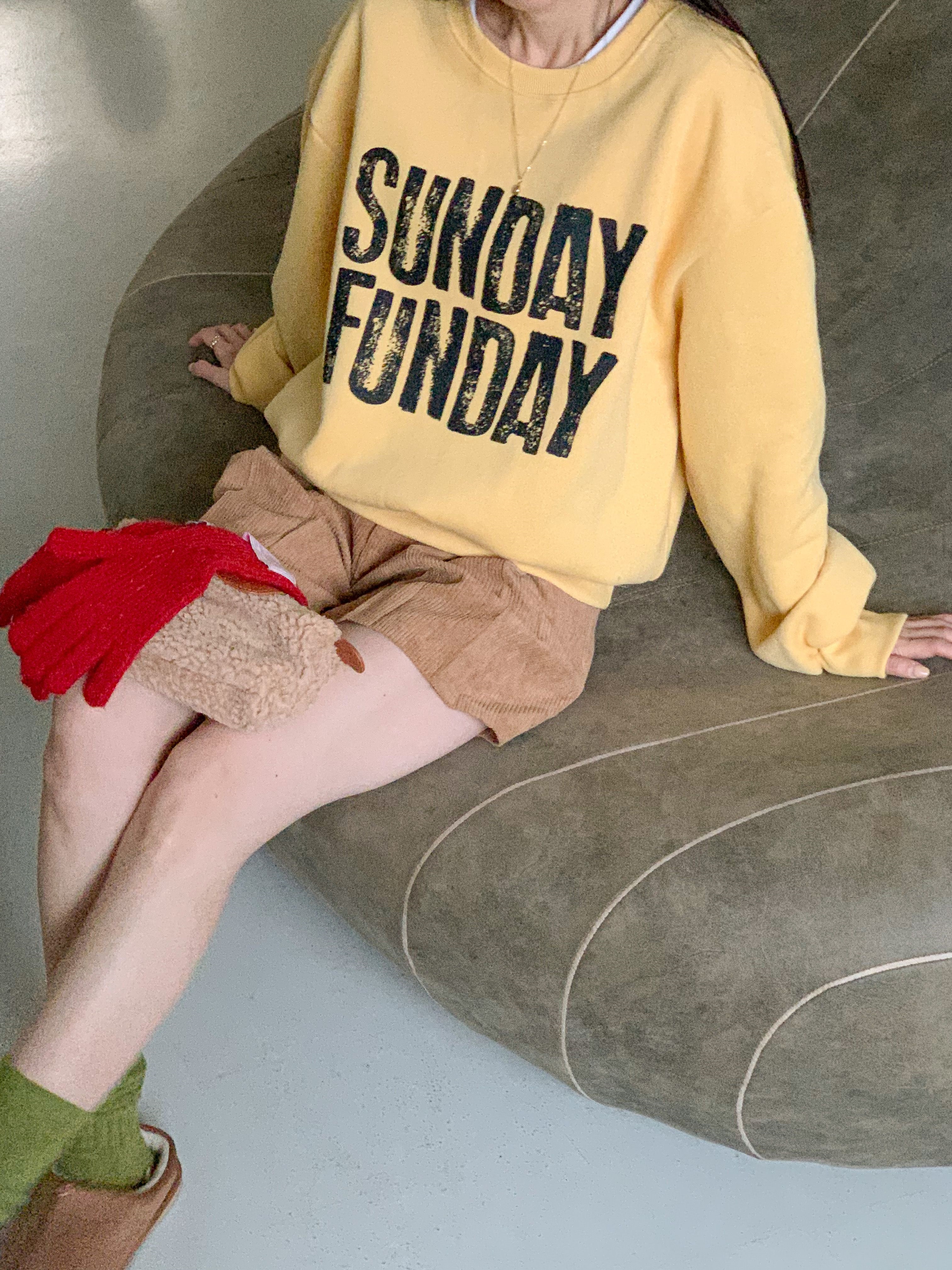 裏起毛コットンラウンドネック長袖プリントカラースウェット | 詳細画像17