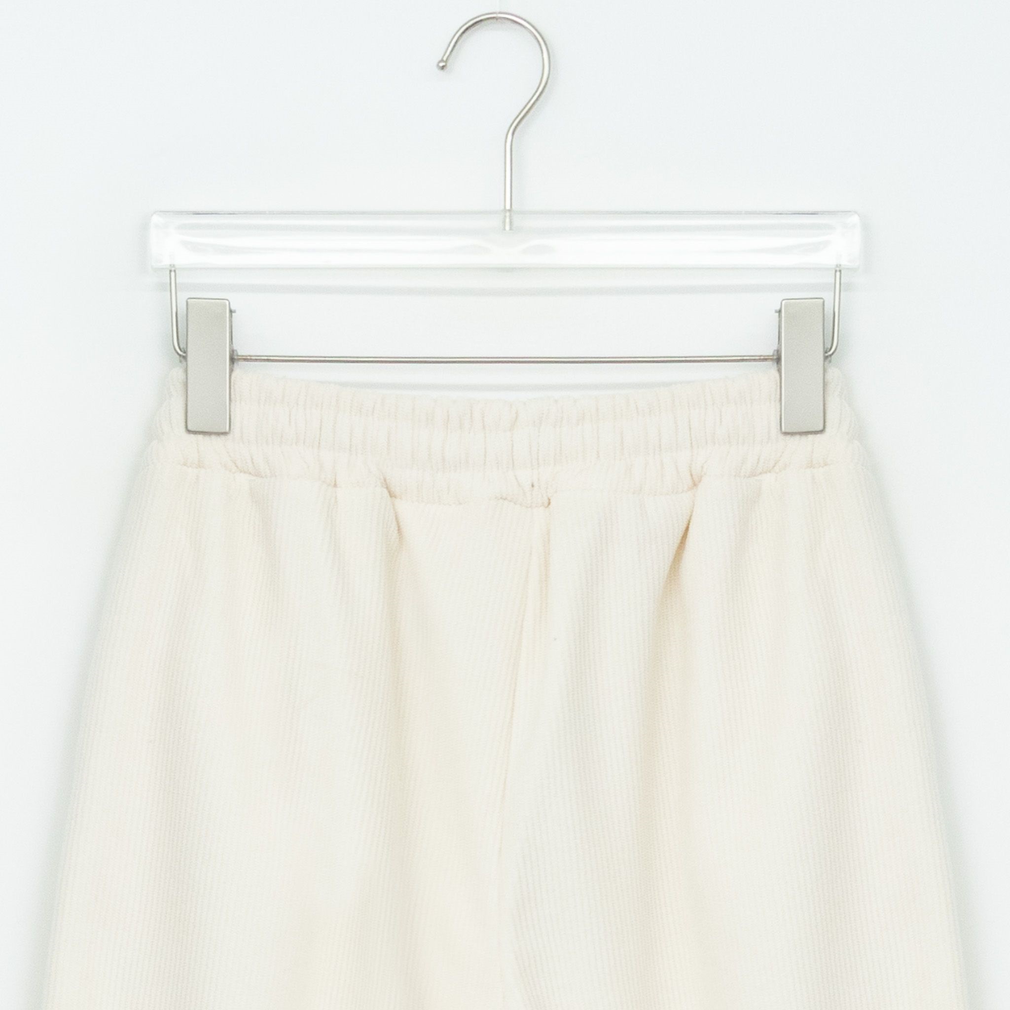 ファー裏地コーデュロイドローストリングウエストゴムワイドパンツ | 詳細画像6