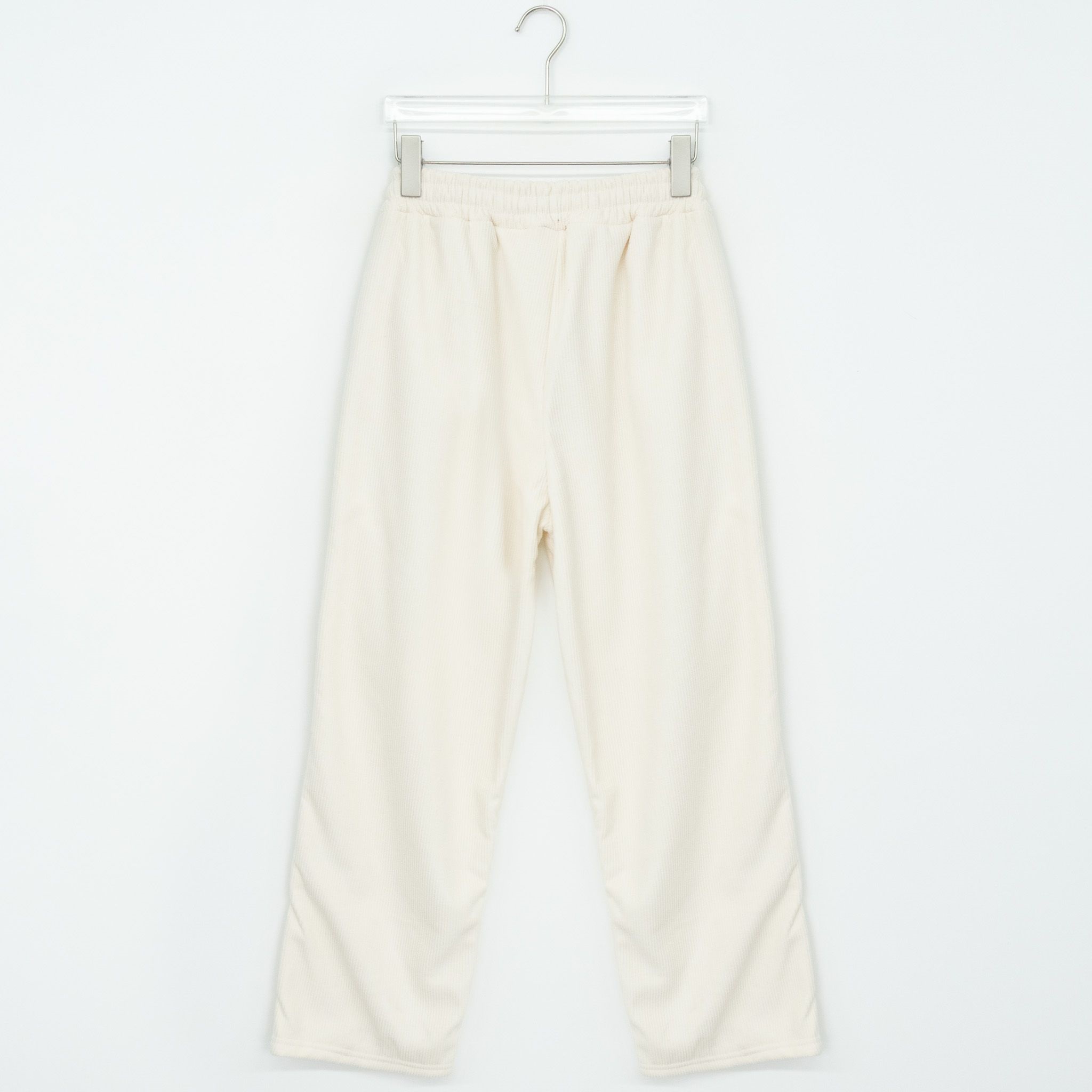 ファー裏地コーデュロイドローストリングウエストゴムワイドパンツ | 詳細画像5