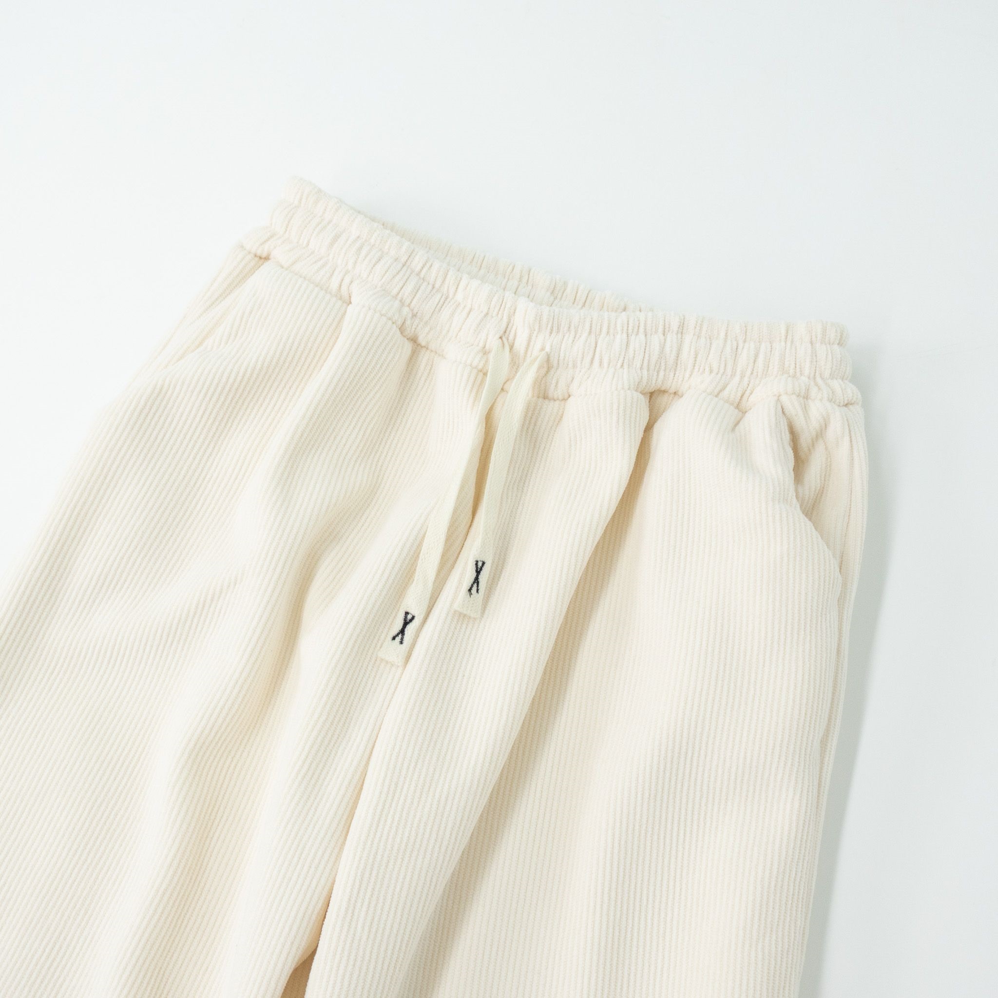 ファー裏地コーデュロイドローストリングウエストゴムワイドパンツ | 詳細画像10