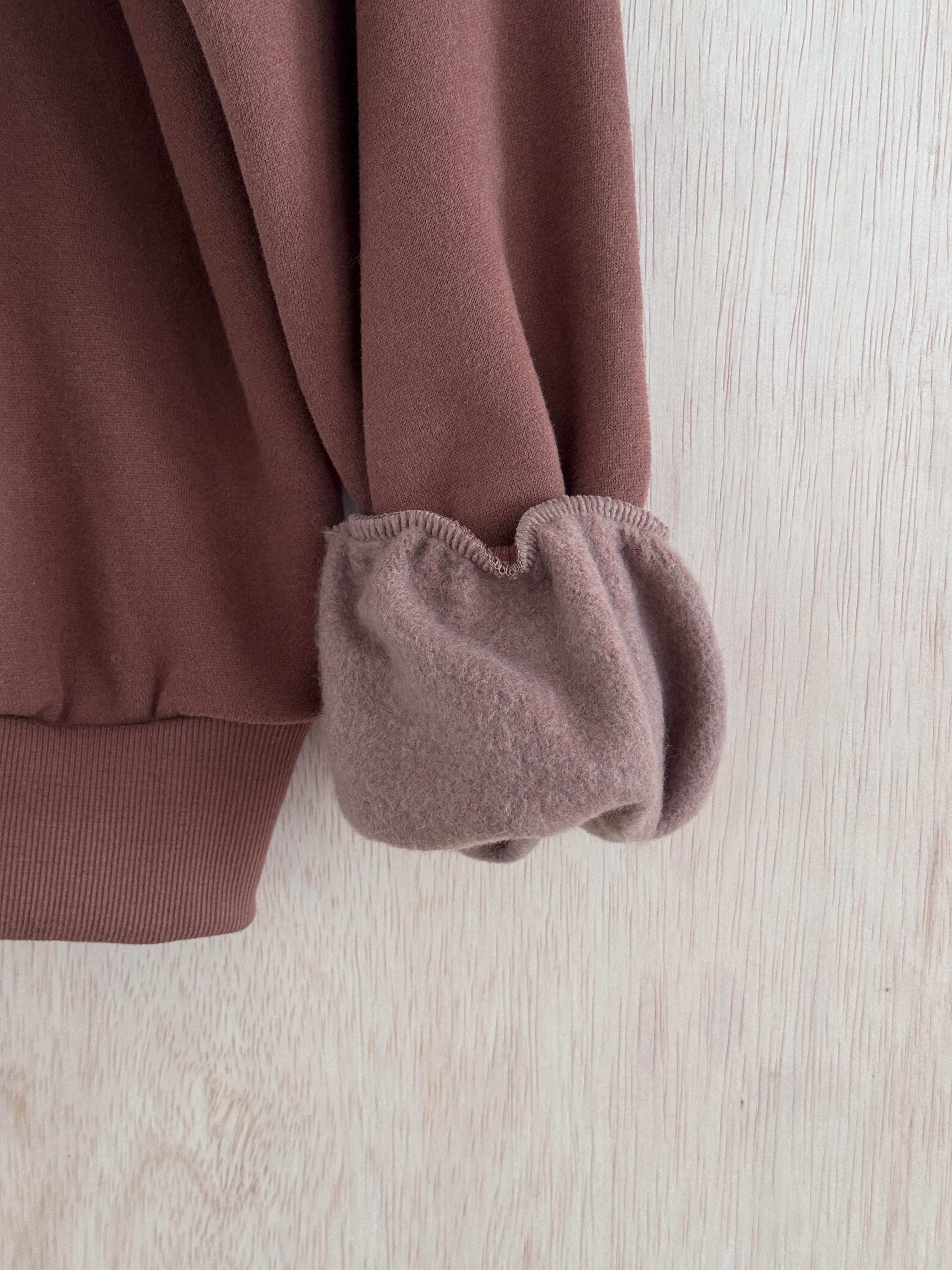 裏起毛ラウンドネックルーズ長袖プリントカラースウェット | 詳細画像14