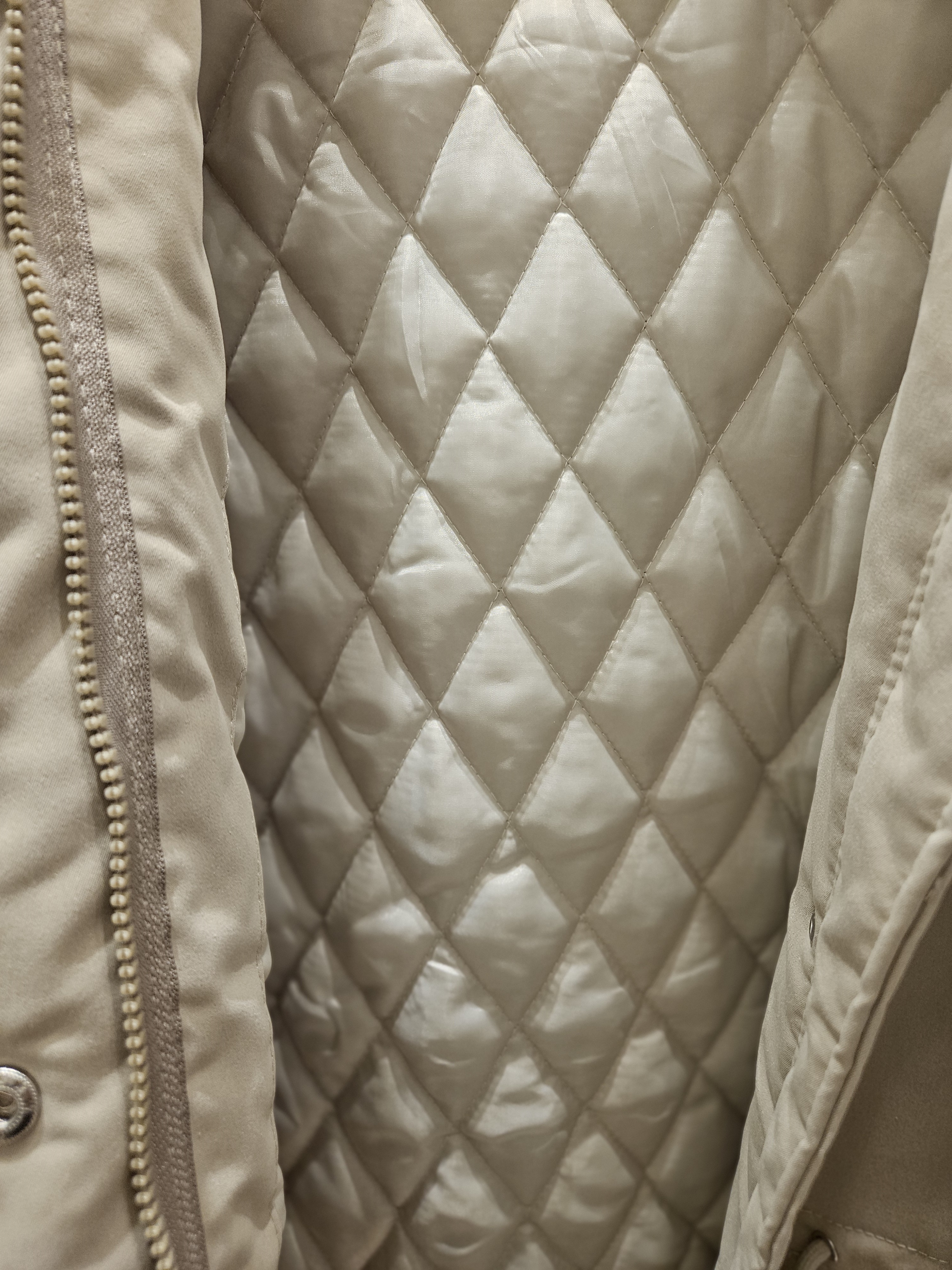 キルティングジップアップハイネックロングスナップボタンカラーダウンジャケット | 詳細画像11