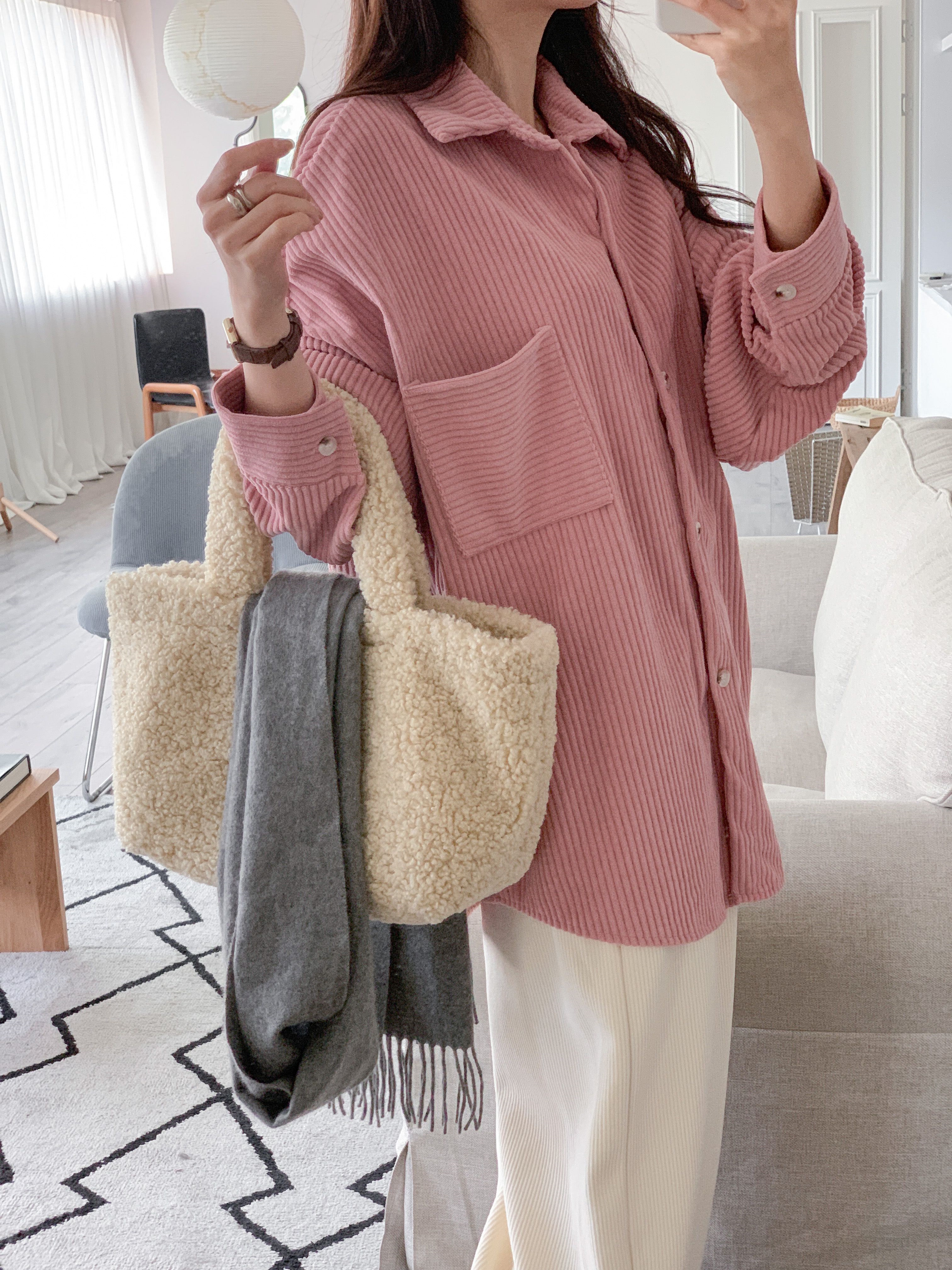 コーデュロイボタンカラーポケットカラーシャツ | 詳細画像2