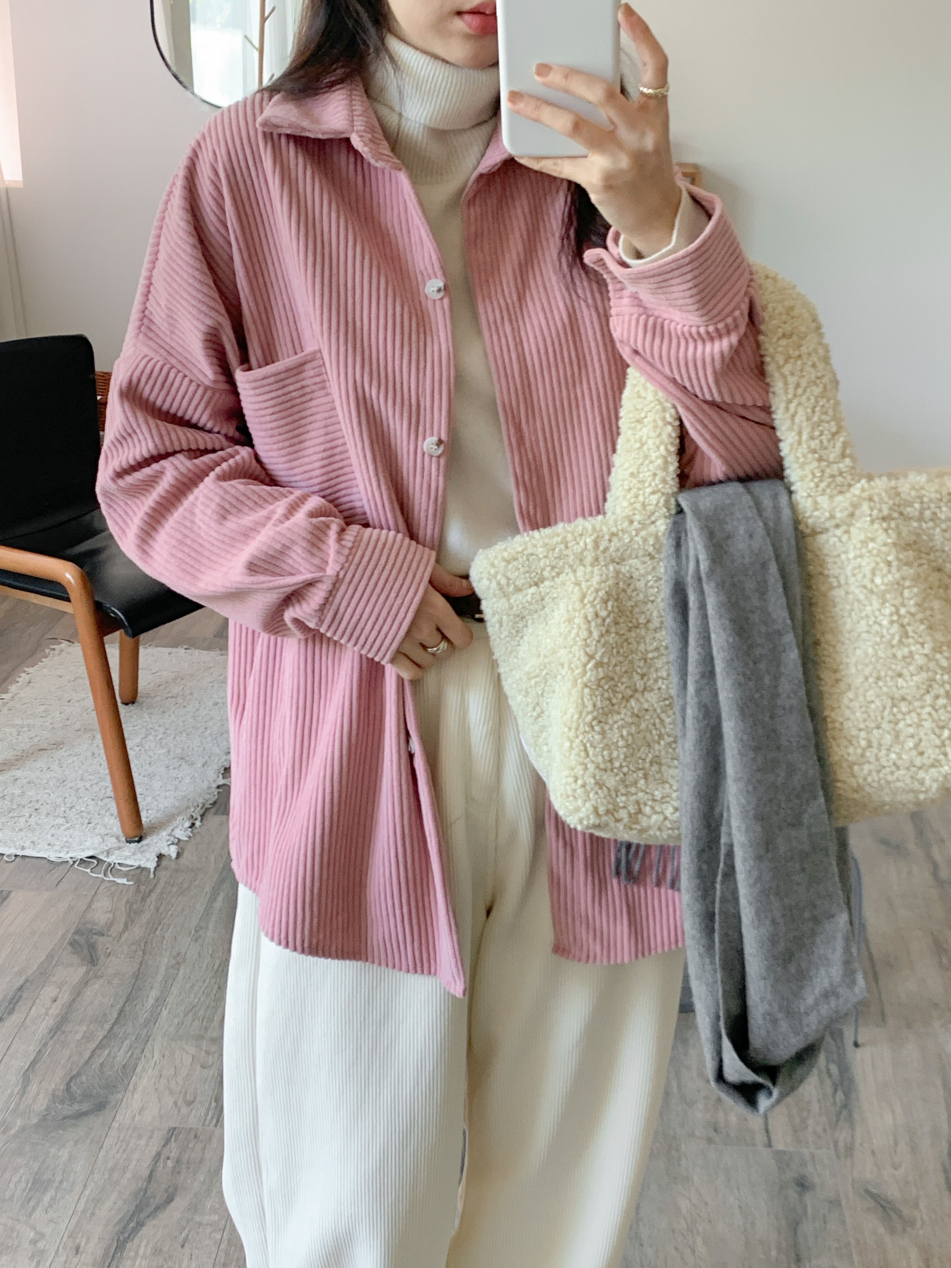 コーデュロイボタンカラーポケットカラーシャツ | 詳細画像5