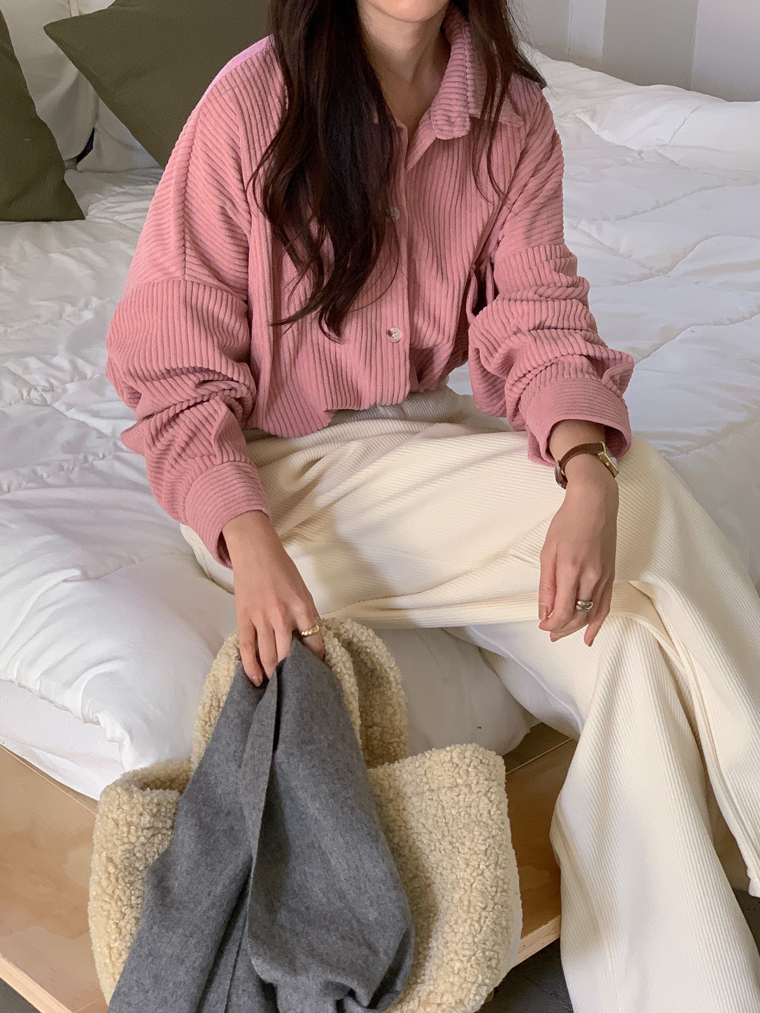 コーデュロイボタンカラーポケットカラーシャツ | 詳細画像17