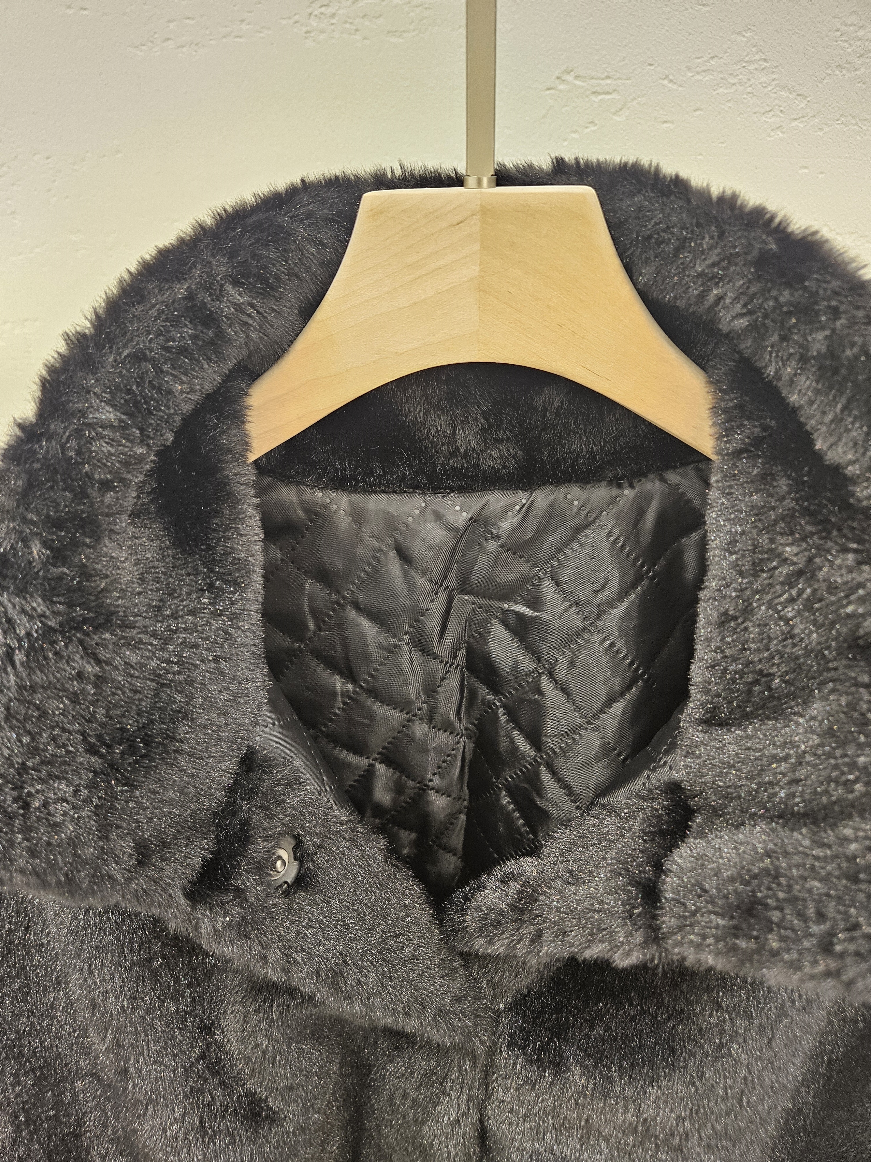 キルティングエコファーカラーハイネックベーシックジャケット | 詳細画像6