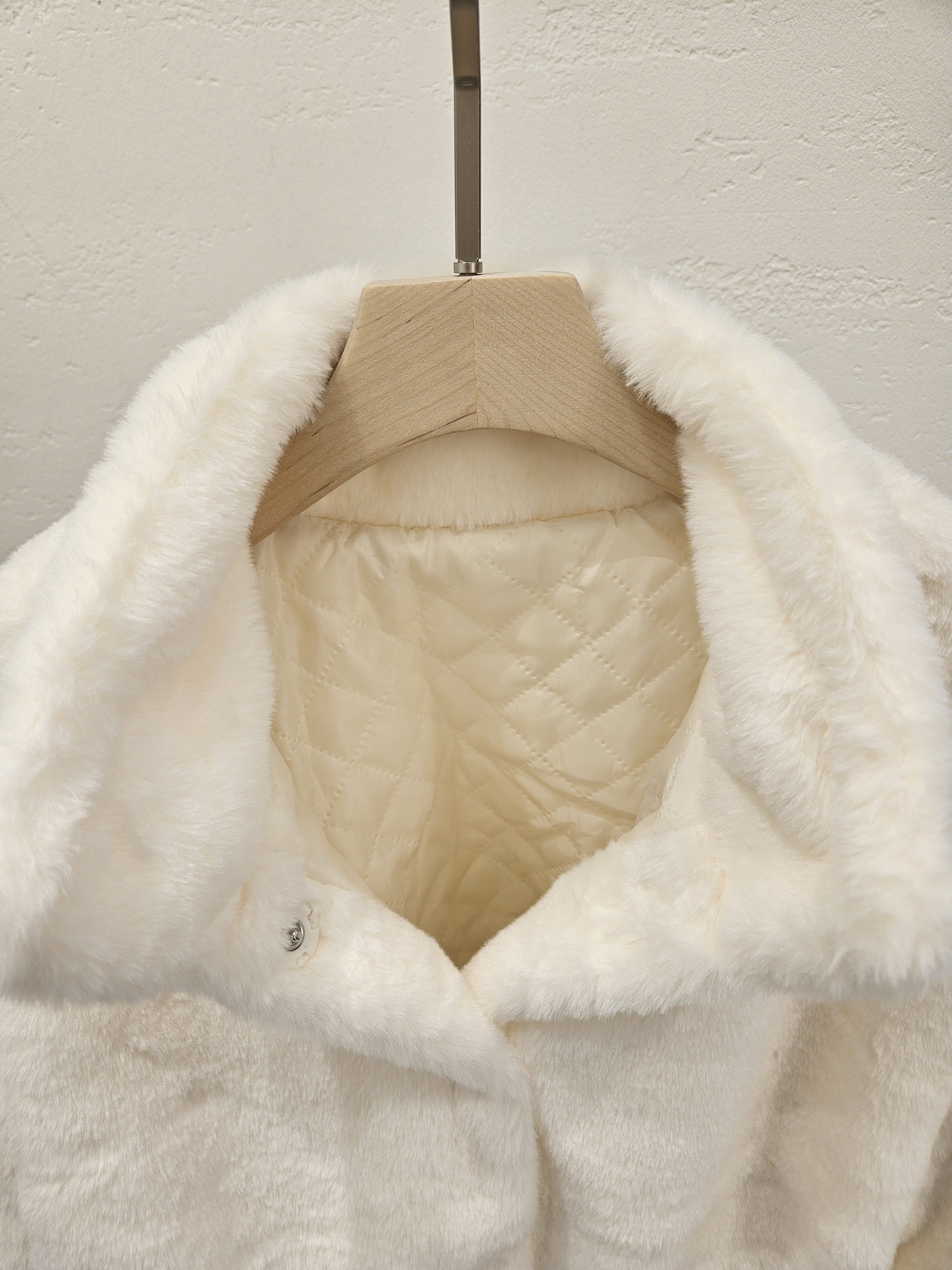 キルティングエコファーカラーハイネックベーシックジャケット | 詳細画像8