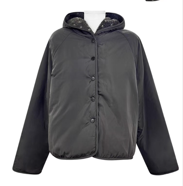 フードスナップボタンリバーシブルドットカラージャンパーリバーシブル | 詳細画像11