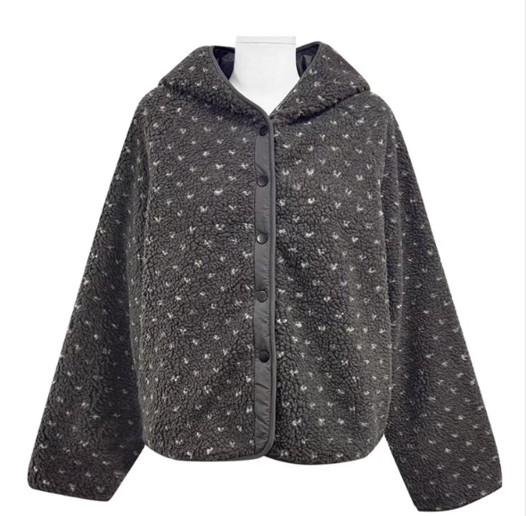 フードスナップボタンリバーシブルドットカラージャンパーリバーシブル | 詳細画像12