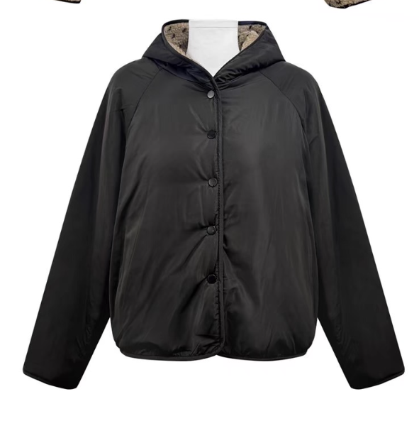 フードスナップボタンリバーシブルドットカラージャンパーリバーシブル | 詳細画像13