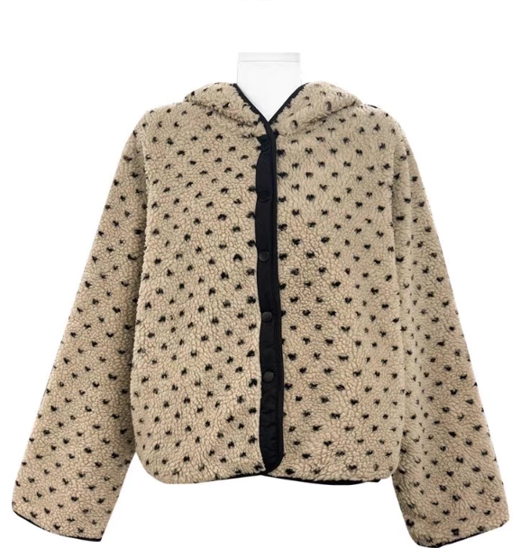 フードスナップボタンリバーシブルドットカラージャンパーリバーシブル | 詳細画像14