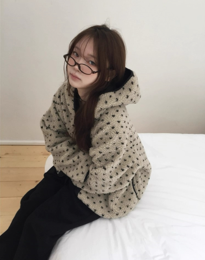 フードスナップボタンリバーシブルドットカラージャンパーリバーシブル | 詳細画像7