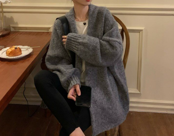 オーバーサイズルーズカラーカーディガン | 詳細画像4