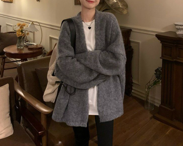 オーバーサイズルーズカラーカーディガン | 詳細画像5