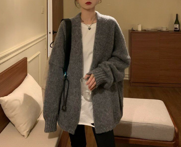 オーバーサイズルーズカラーカーディガン | 詳細画像6