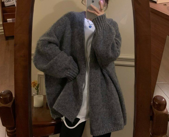 オーバーサイズルーズカラーカーディガン | 詳細画像8