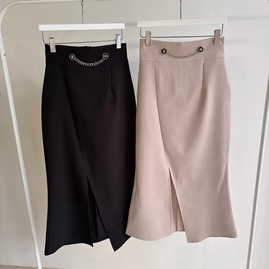 マーメイドロングスリットチェーンスカート | mirangmirang | 詳細画像28