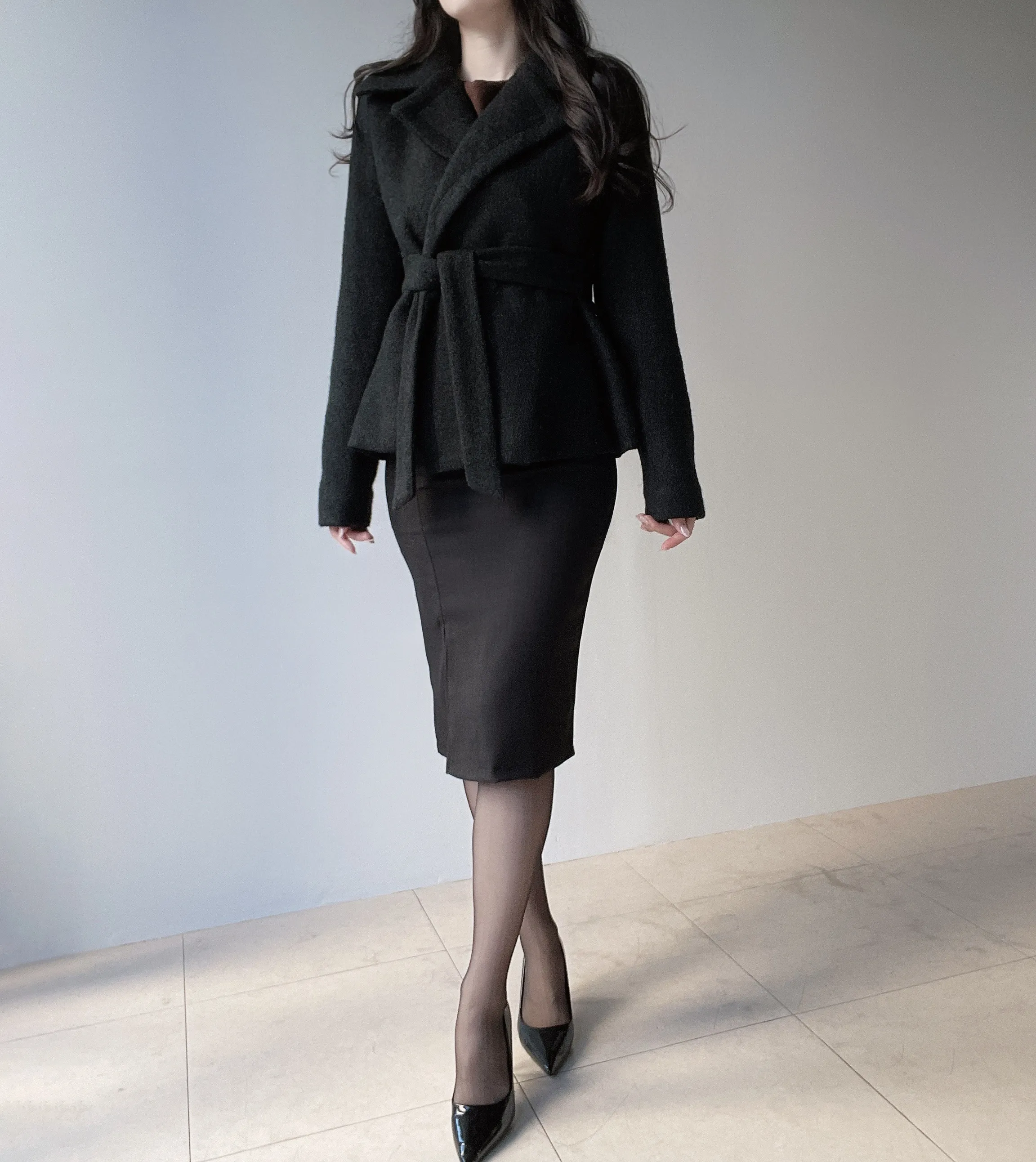 Hラインミディスリットチェーンスカート | mirangmirang | 詳細画像12