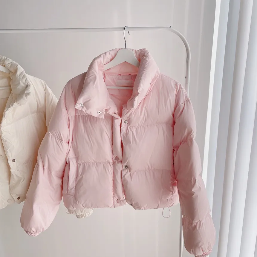 ダックダウンショートドローストリングダウンジャケット | mirangmirang | 詳細画像35