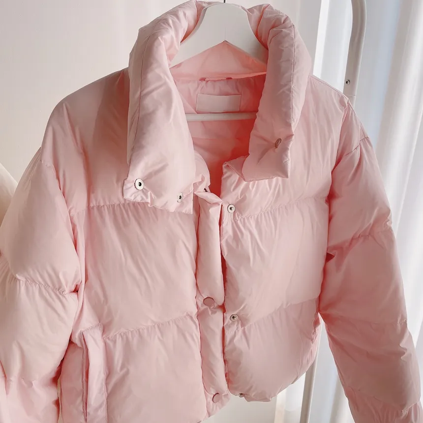 ダックダウンショートドローストリングダウンジャケット | mirangmirang | 詳細画像36