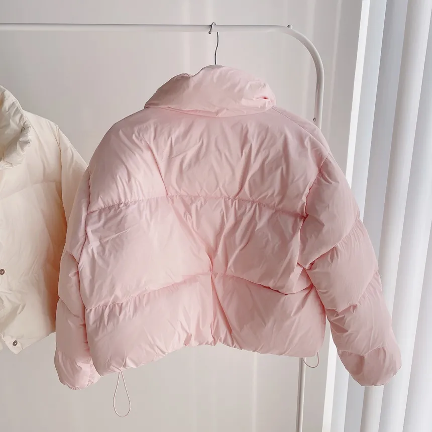 ダックダウンショートドローストリングダウンジャケット | mirangmirang | 詳細画像37